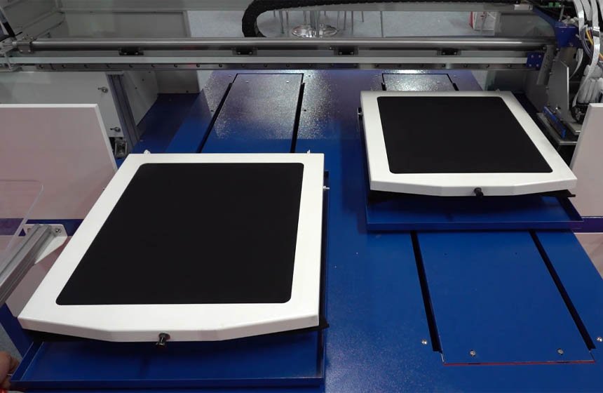 화이트 인크 인젯 기계(두 파렛트)